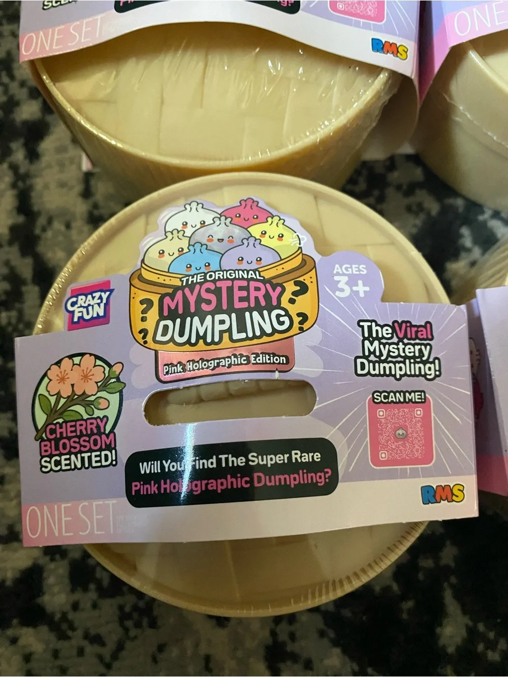 Authentic Crazy Fun RMS Mystery Dumpling Pink Holographic Edition- 4 pack